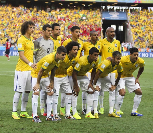 Quelques joueurs de football Brésiliens