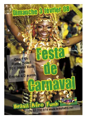 Carnaval brésilien à Lille début Février