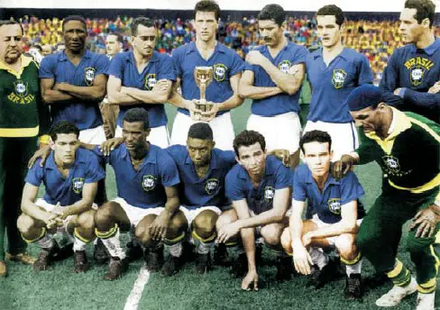 La sélection brésilienne au Mondial 1958