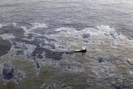 La fuite d'un puits de pétrole de Chevron à Rio de Janeiro