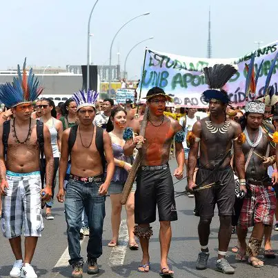 Brasilia, les Indiens Guarani-Kaiowas réunis pour réclamer l’amélioration de leur situation