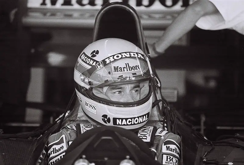 le pilote Ayrton Senna